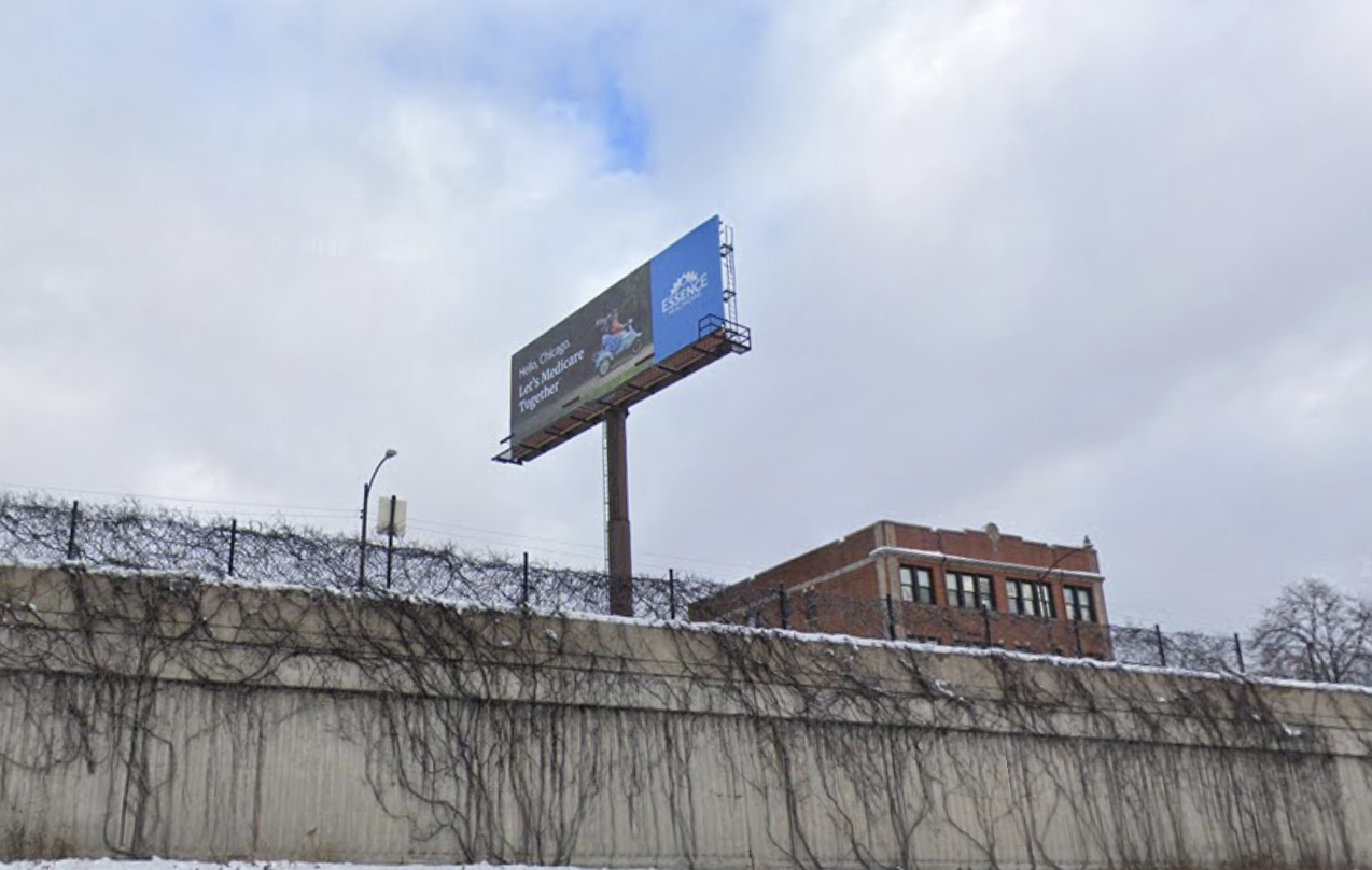 Billboard preview at Naperville Riverwalk North - digital 14x48 display